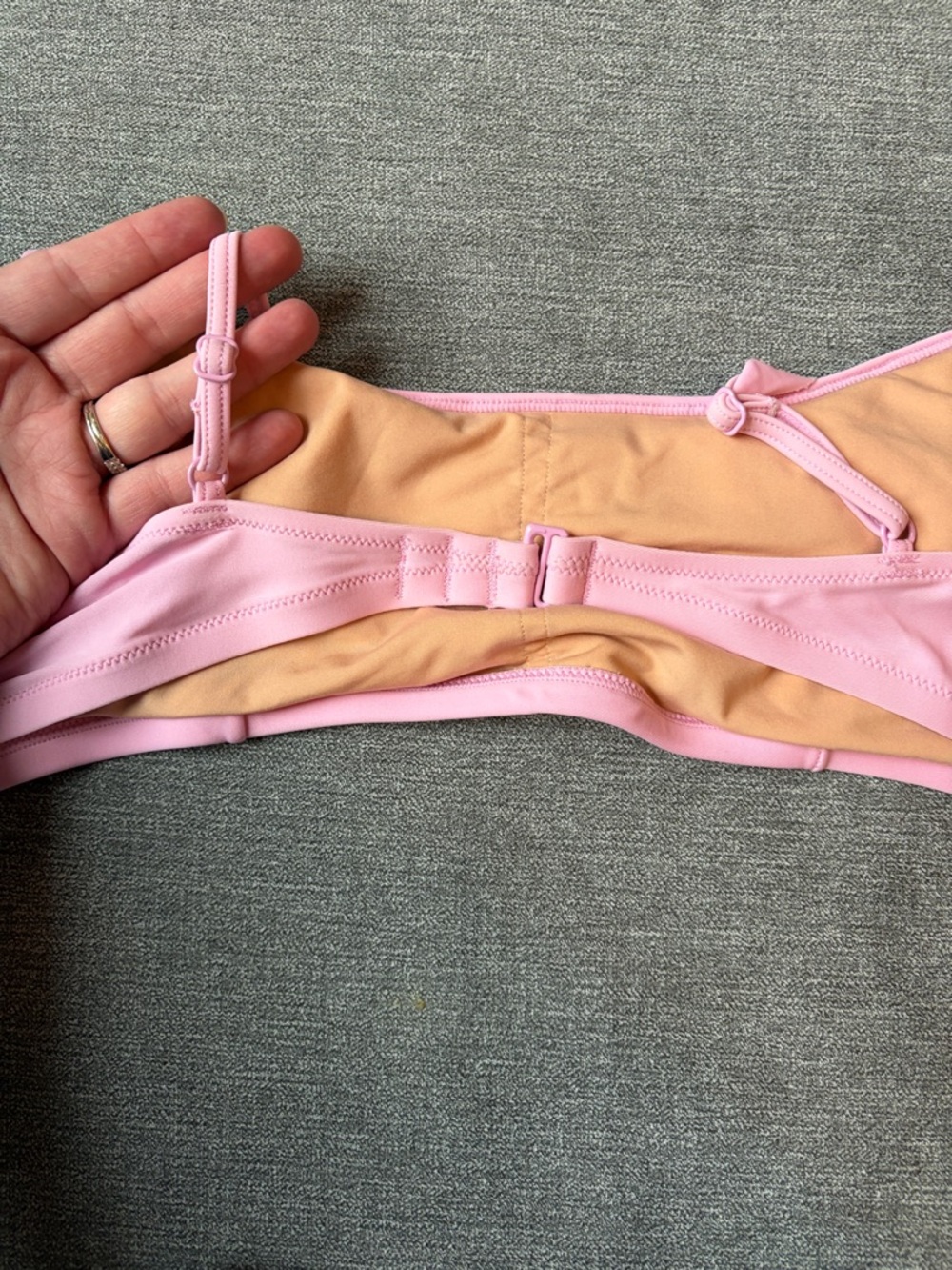 J. Crew Pink Ruffle Two-Piece Bikini Set - Picture 2 of 2